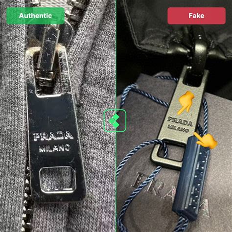 fake prada zipper|prada zipper pull.